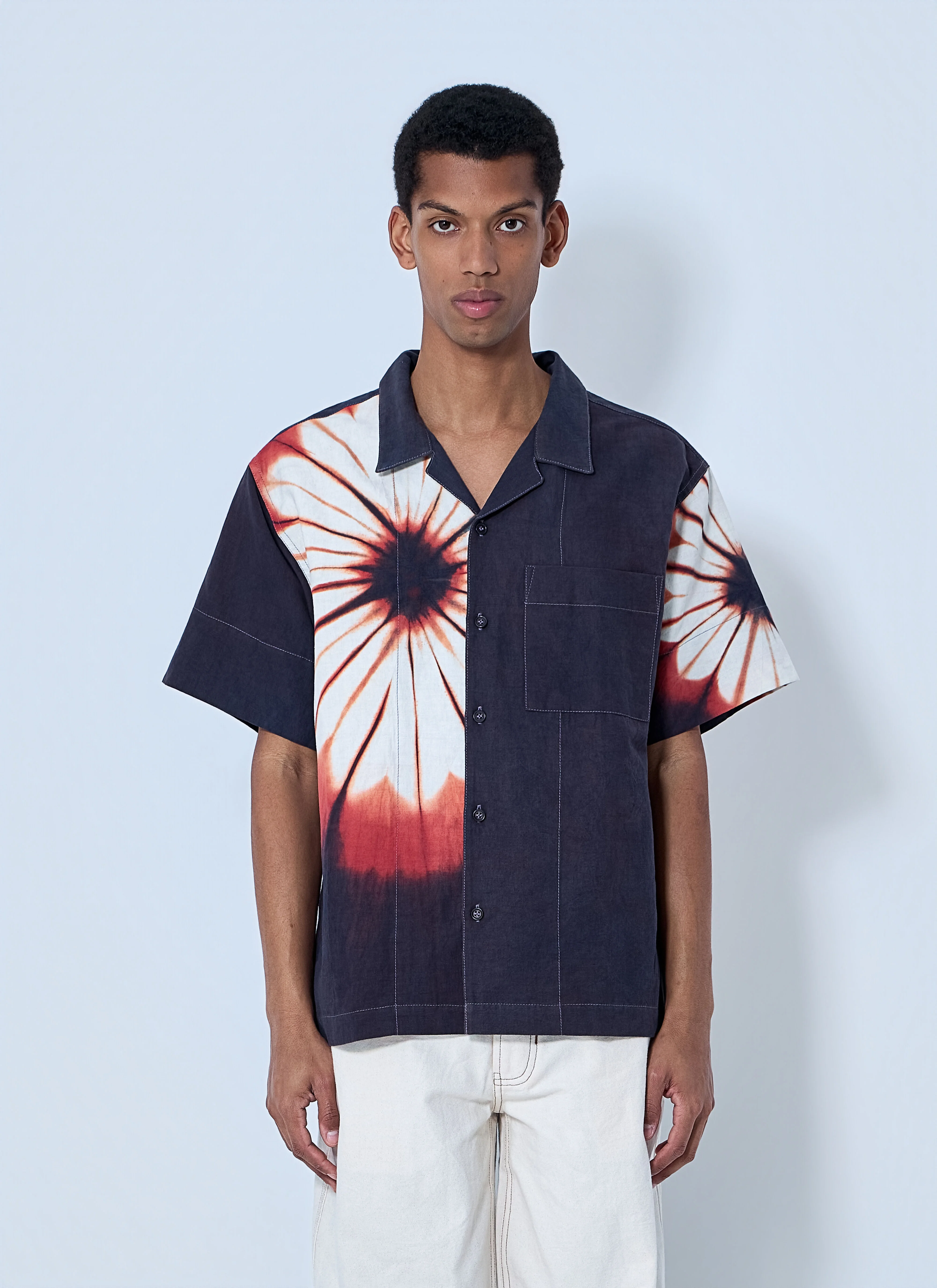 Short-Sleeve Button-Down Shirt - 1