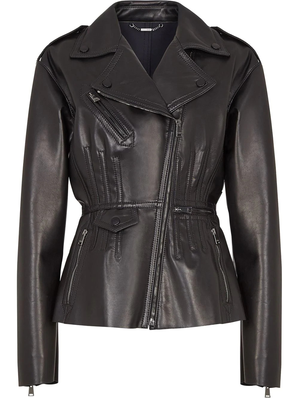 peplum biker jacket - 1