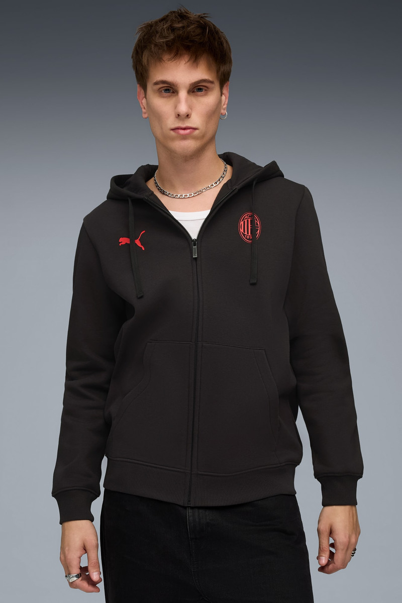 PUMA AC Milan FtblEssentials Hooded Jacket Men outlook