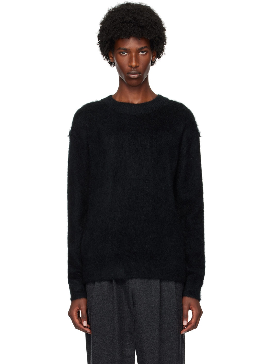 Black Crewneck Sweater - 1