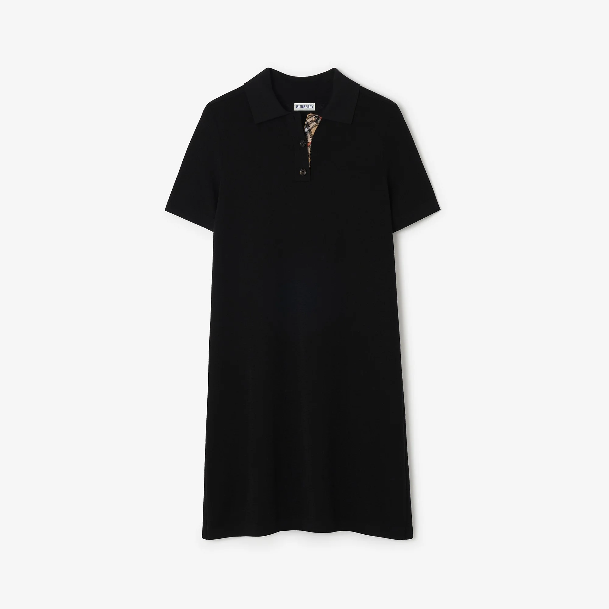 Wool Polo Shirt Dress - 1