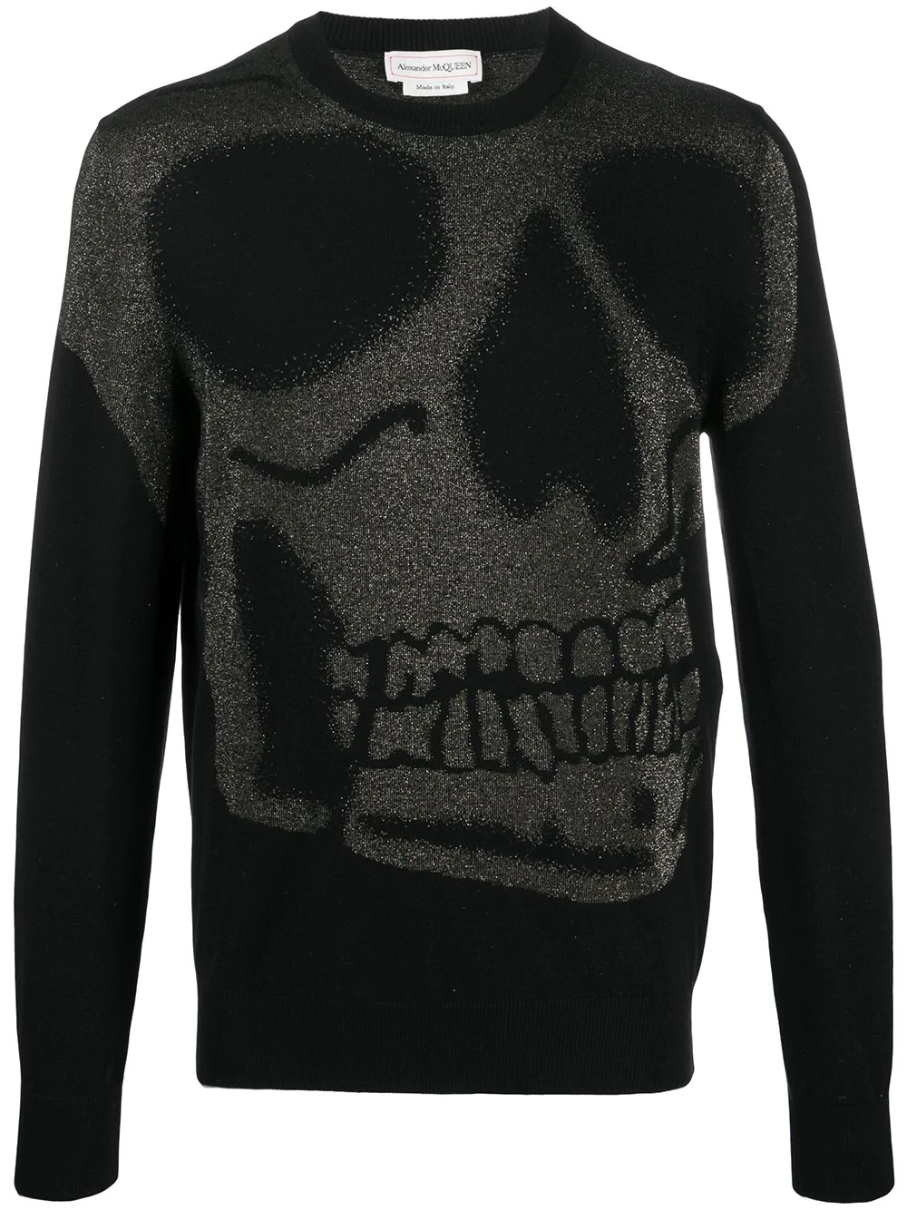 skull-motif knitted jumper - 1