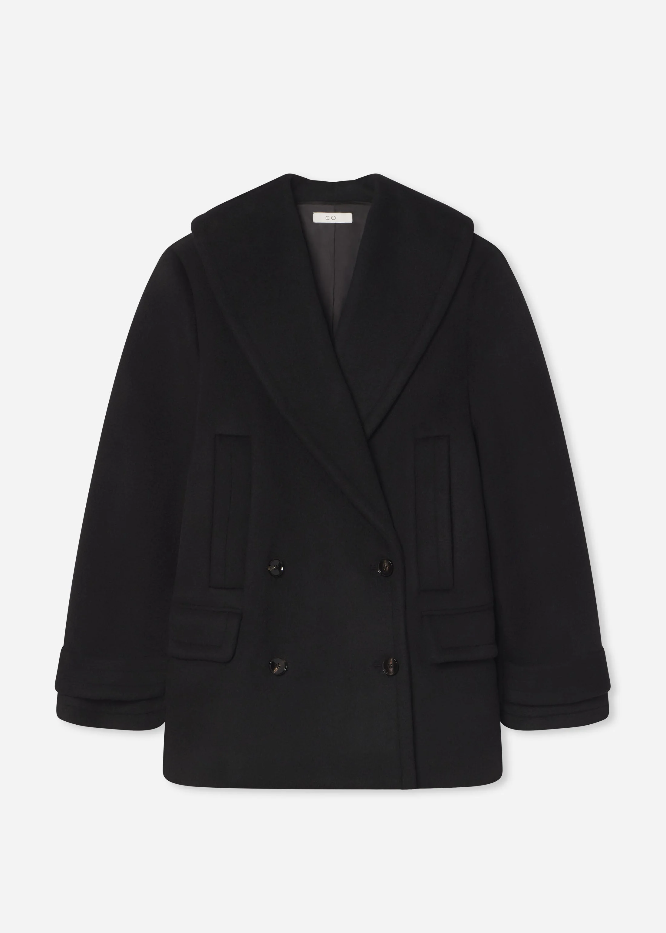 Shawl Collar Jacket in Melton Wool - 1