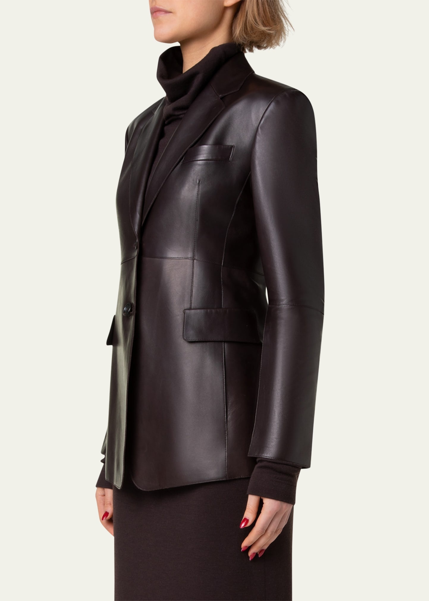 Taddeo Leather Jacket - 4