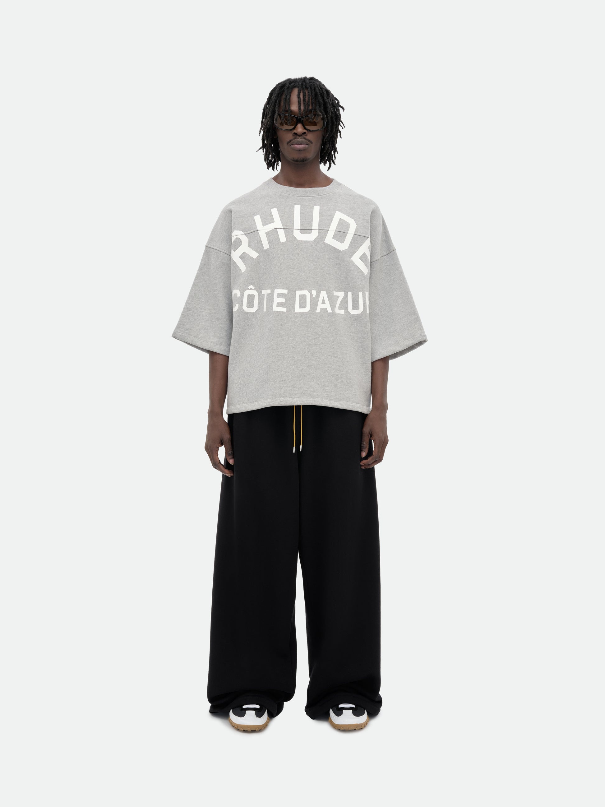 COTE D'AZUR MID-SLEEVE BOXY TEE - 2