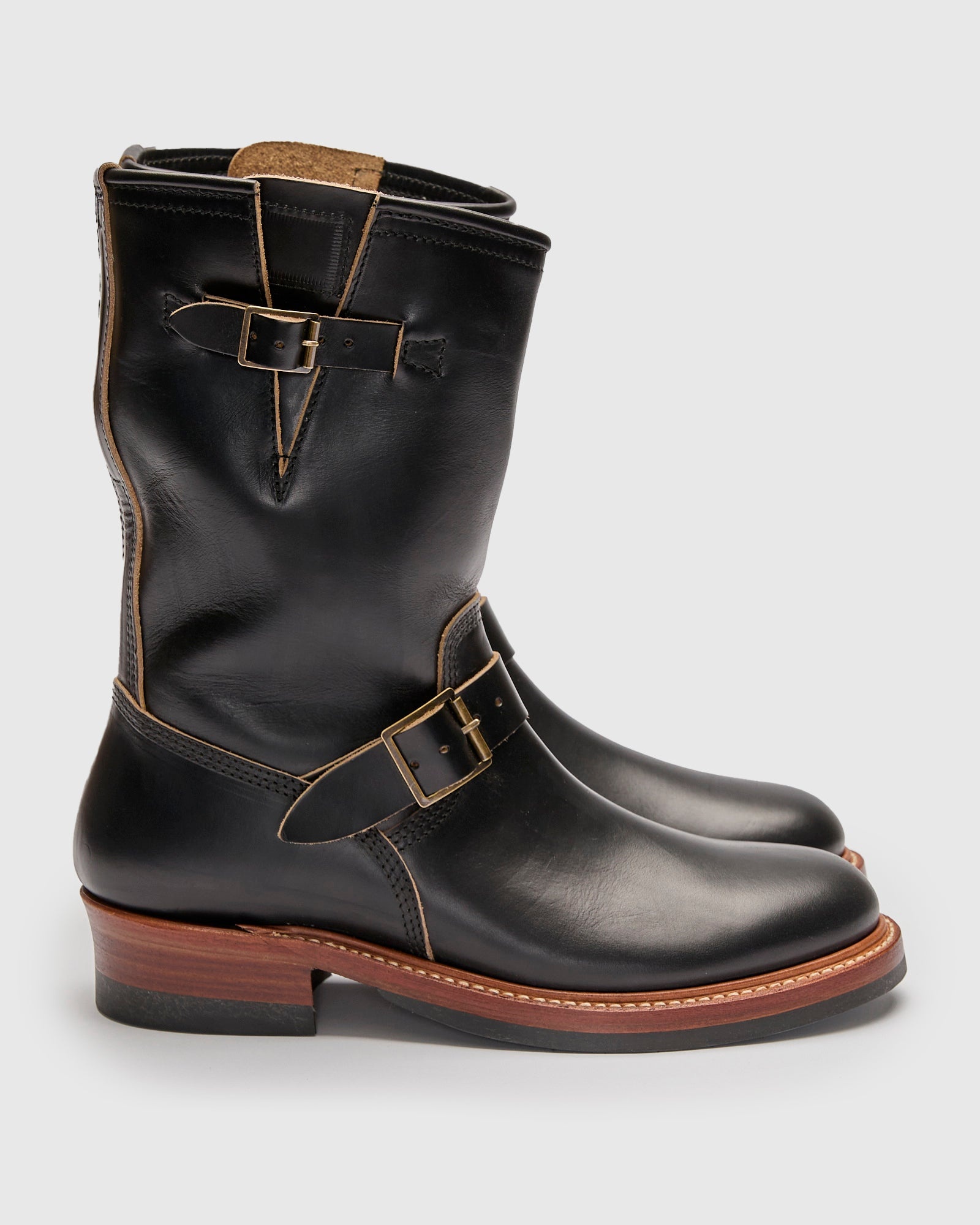Wabash Engineer Boot in Horween Chromexcel Black - 3