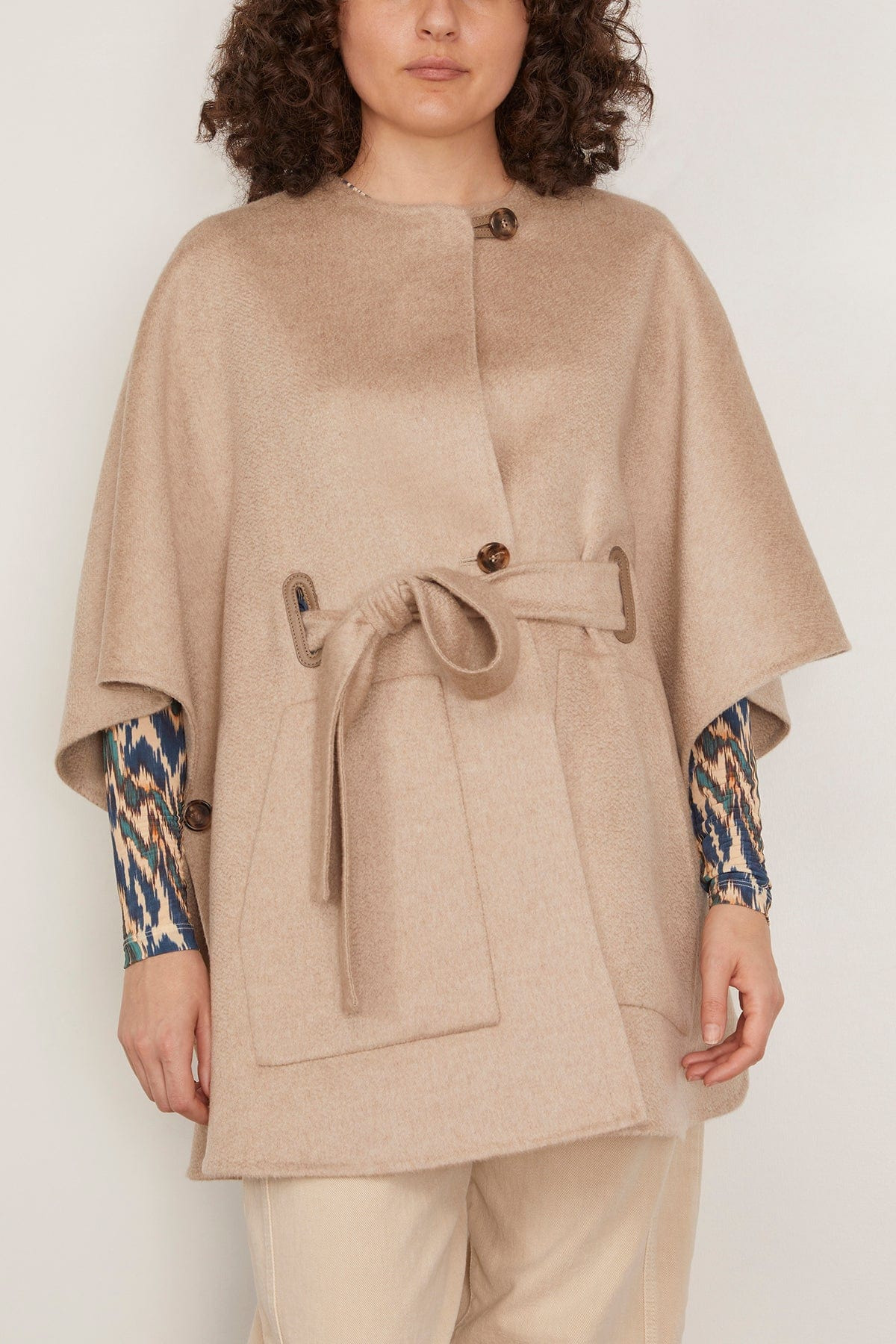 Ring Cape in Beige - 3