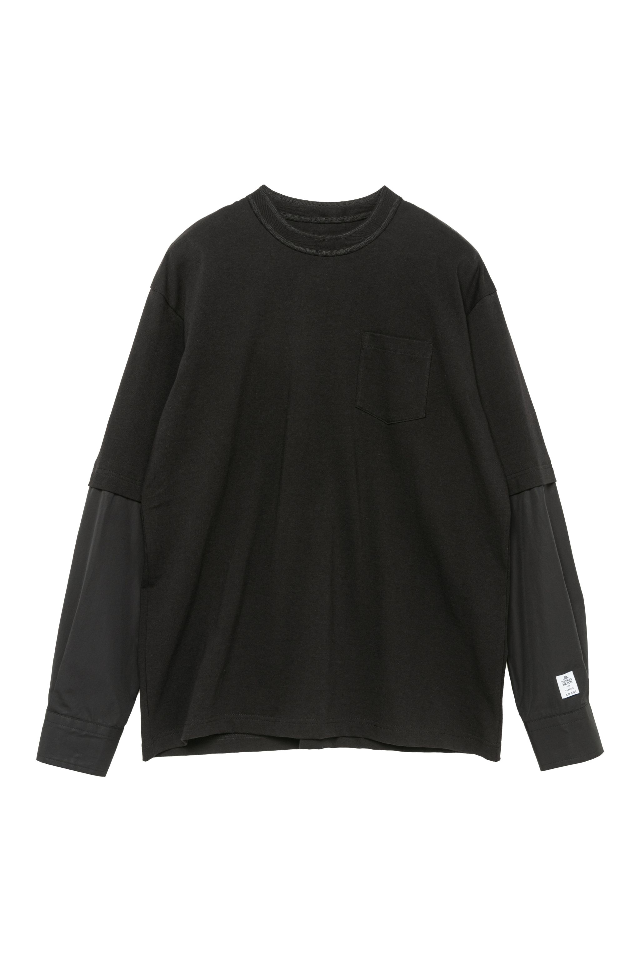 サカイ Thomas Mason Cotton Poplin x Cotton Jersey T-Shirt sacai Thomas Mason Cotton Poplin x Cotton Jersey T-Shirt