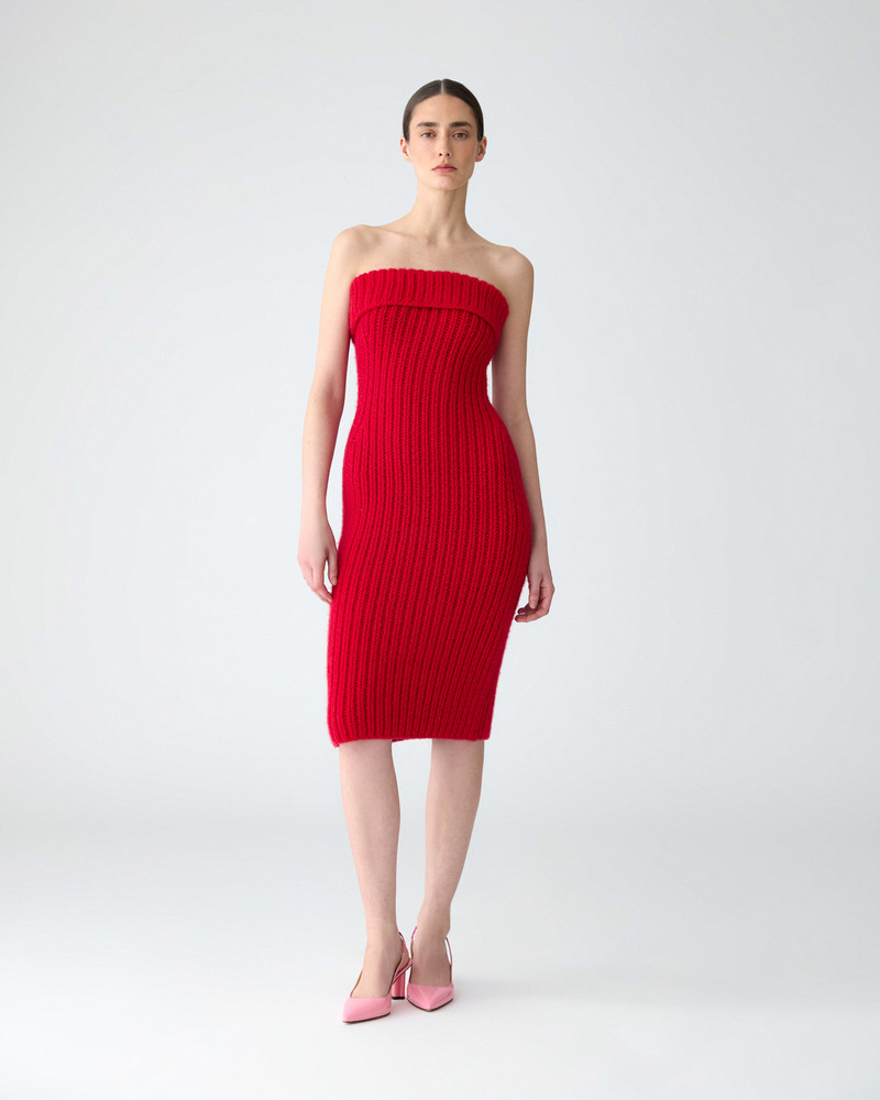 CAROLINA HERRERA Cashmere Knit Mini Dress outlook
