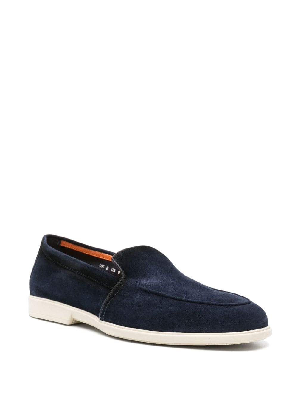 pipe-trim suede loafers - 2