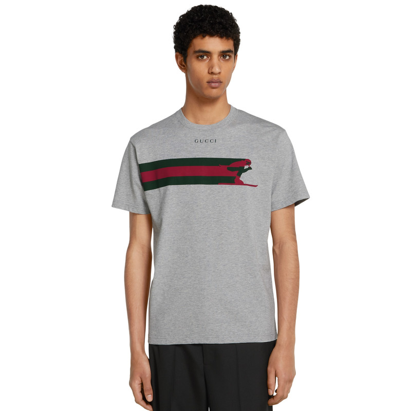 Cotton jersey T-shirt with print 3