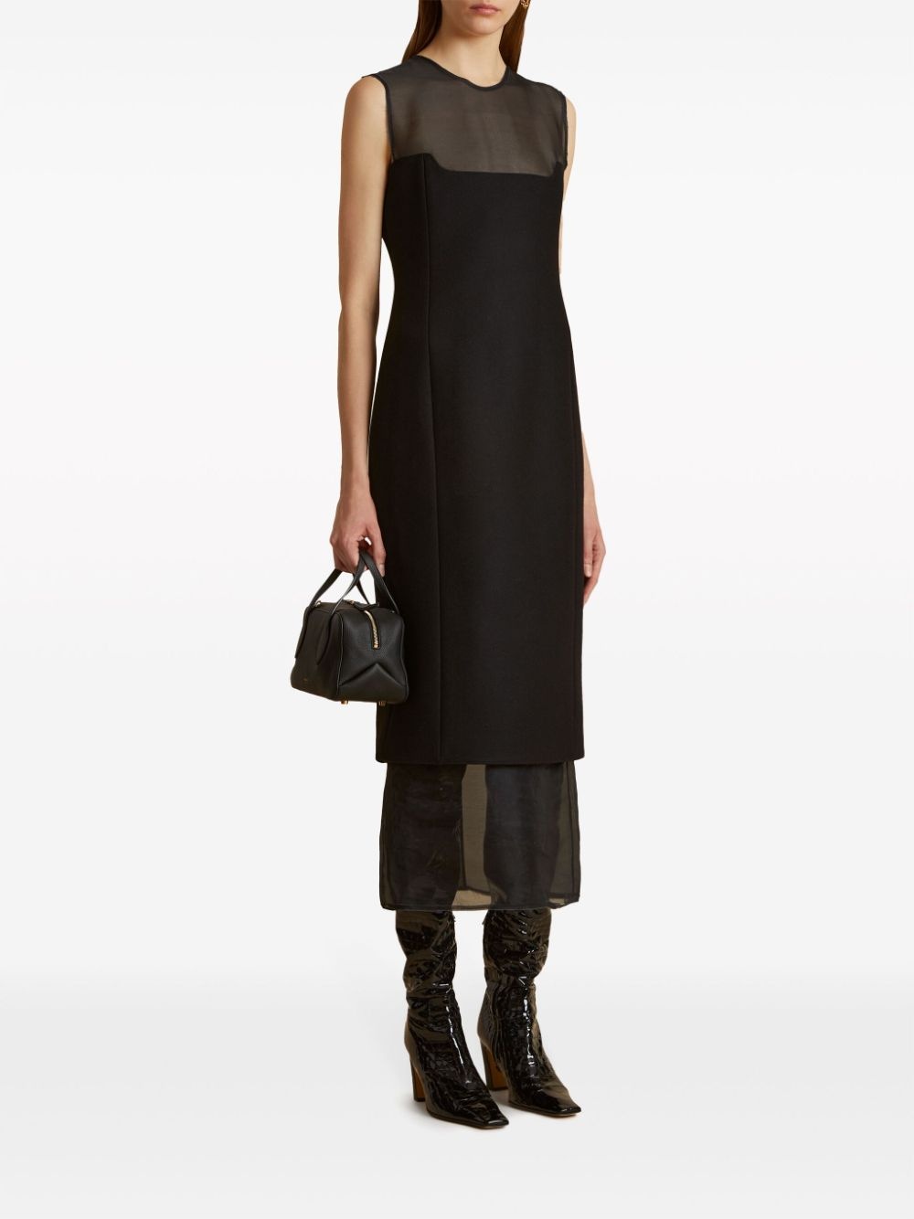 The Dissa sheer-panel dress - 2