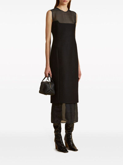 KHAITE The Dissa sheer-panel dress outlook