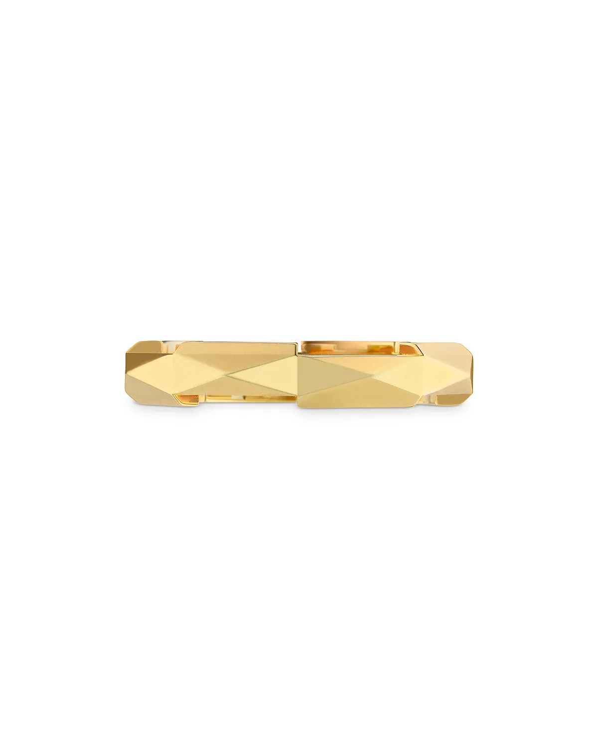18K Yellow Gold Link To Love Stud Ring - 4