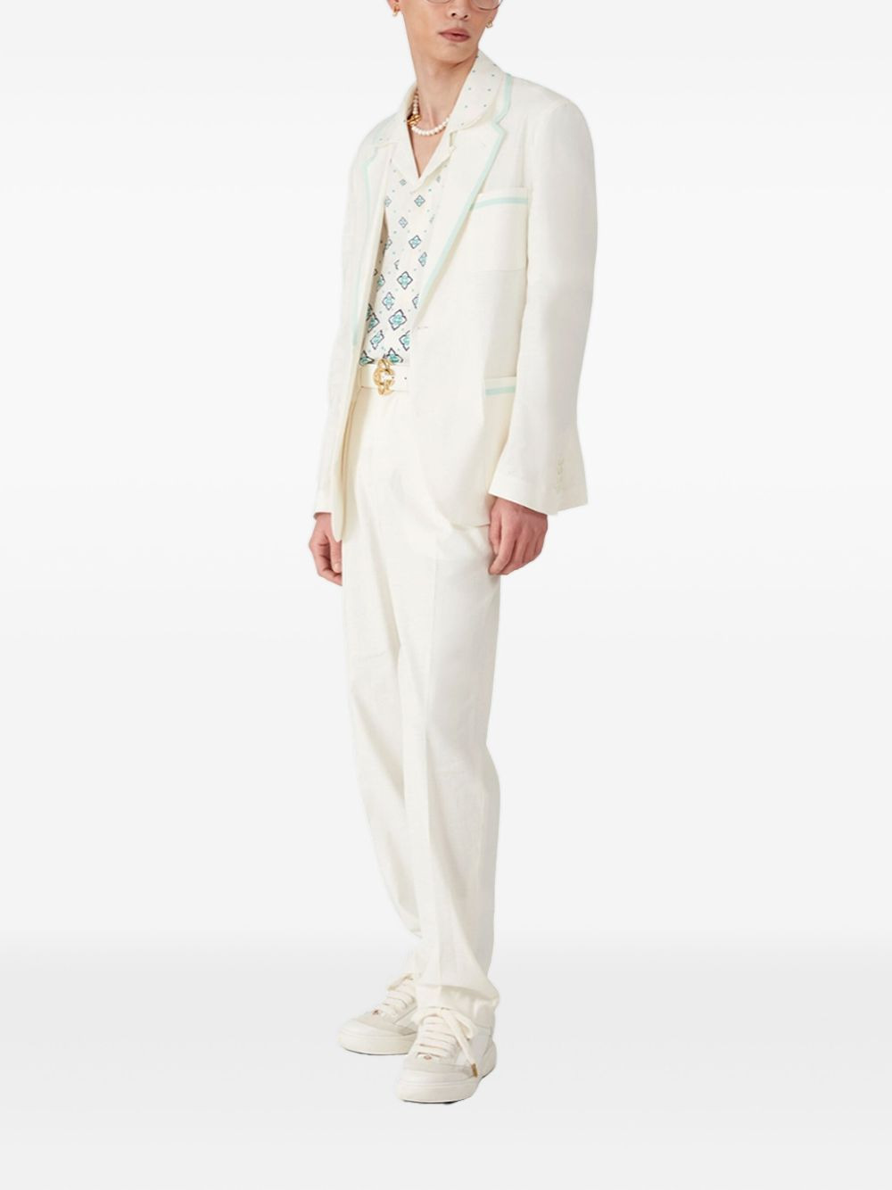 contrast-piping jacket - 2