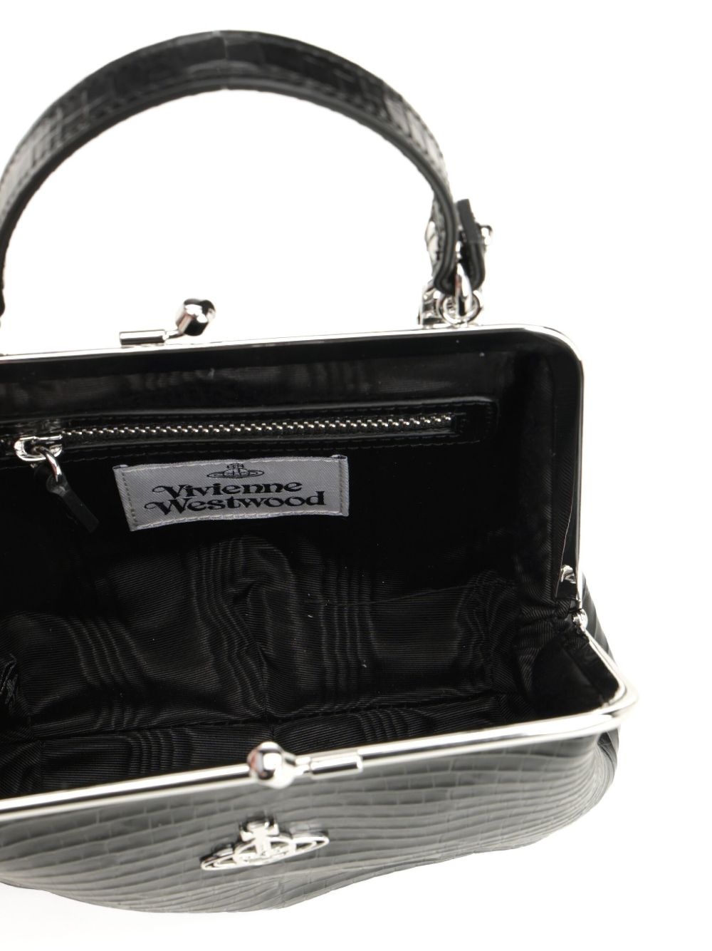 croco-embossed mini bag - 4