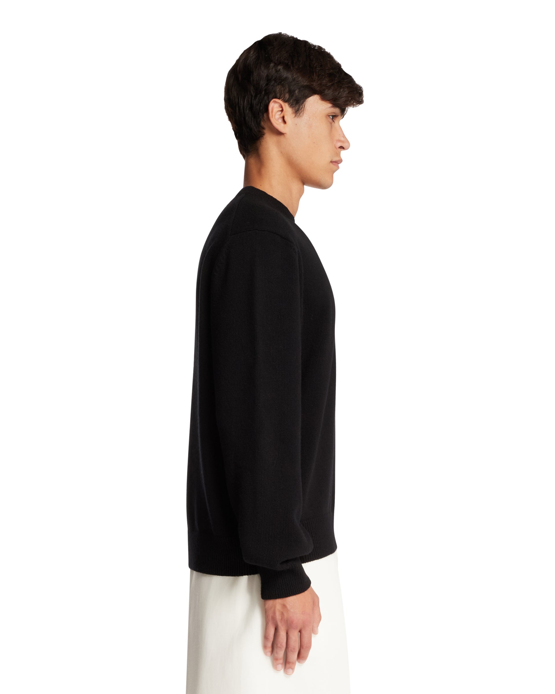 Black Anagram Wool Sweater - 5