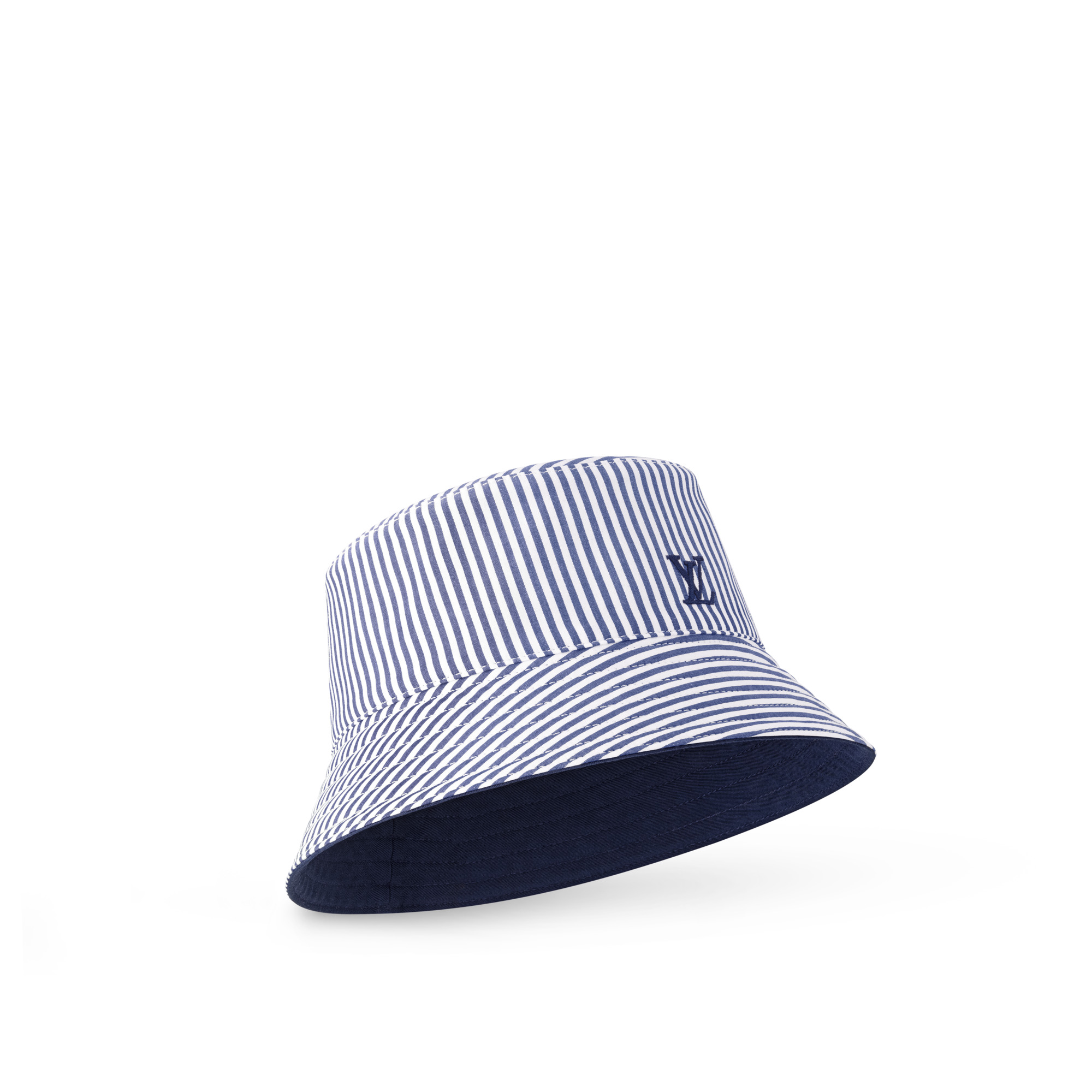 LV League Striped Bucket Hat - 4