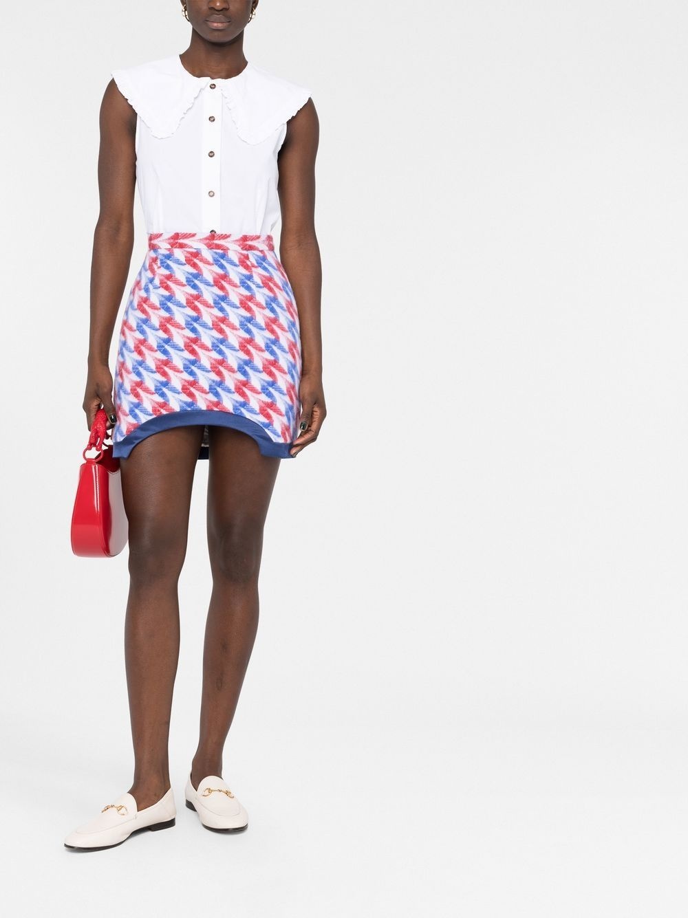 Aviation Check pencil skirt - 2