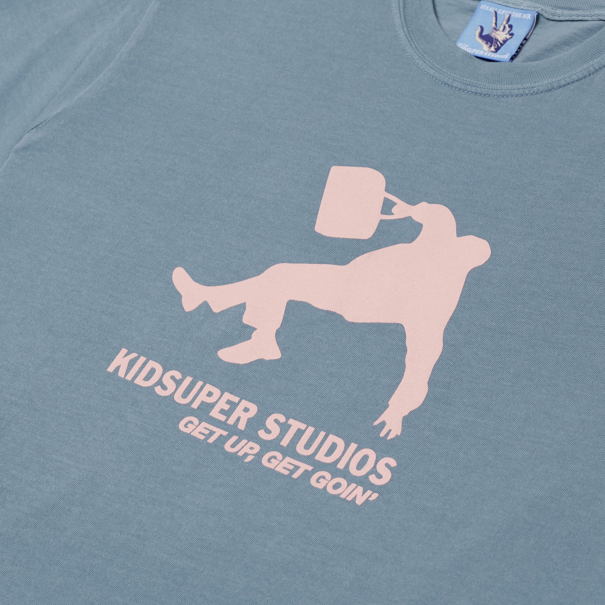 KidSuper Get Up Get Goin Tee 'Slate' - 3