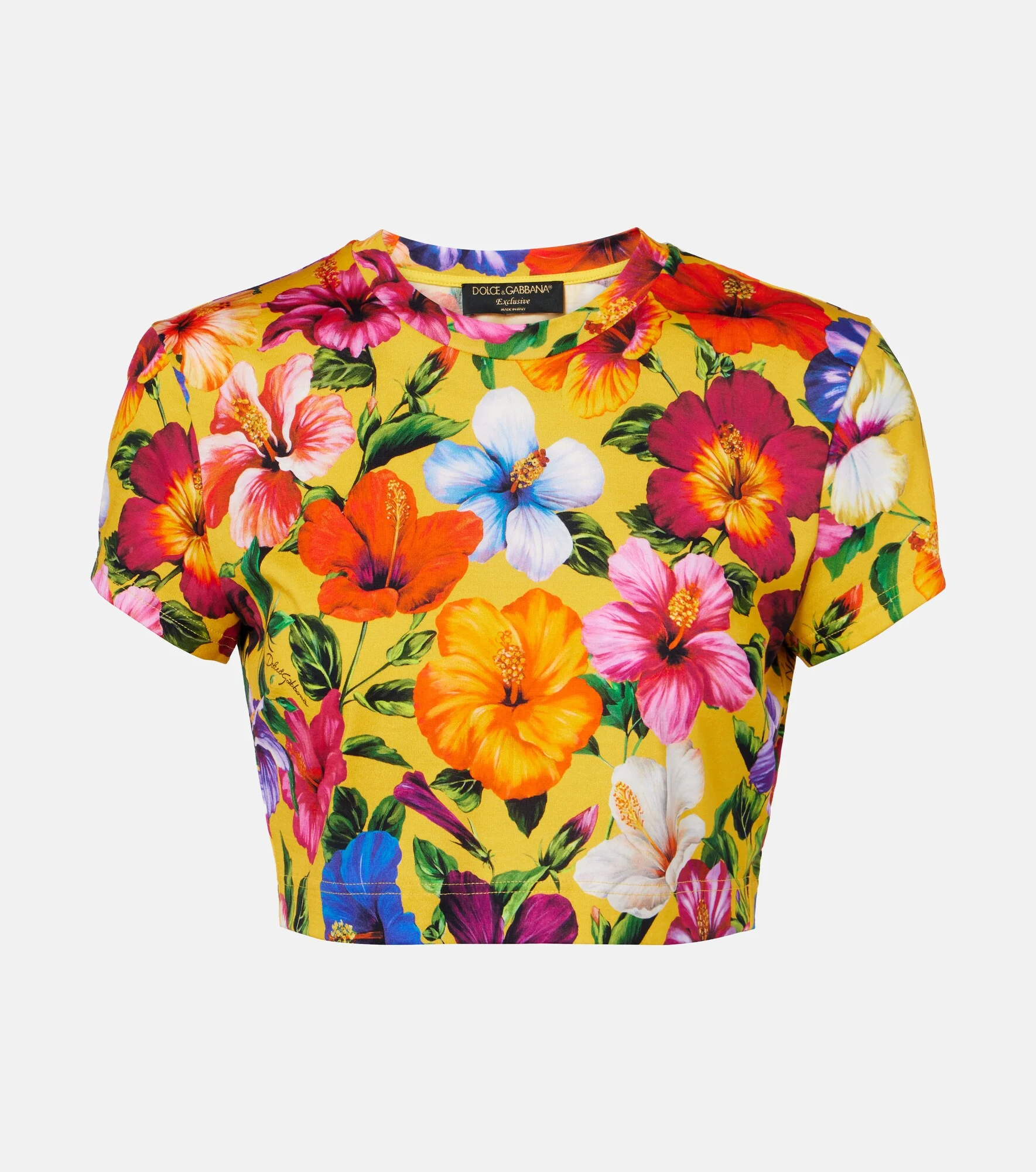 Floral cotton crop top - 1
