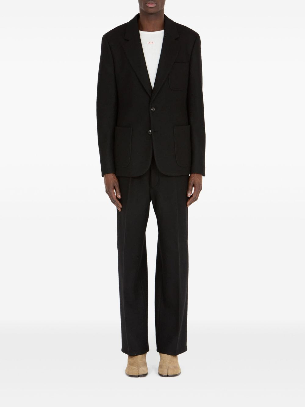 two-pocket wool blazer - 2