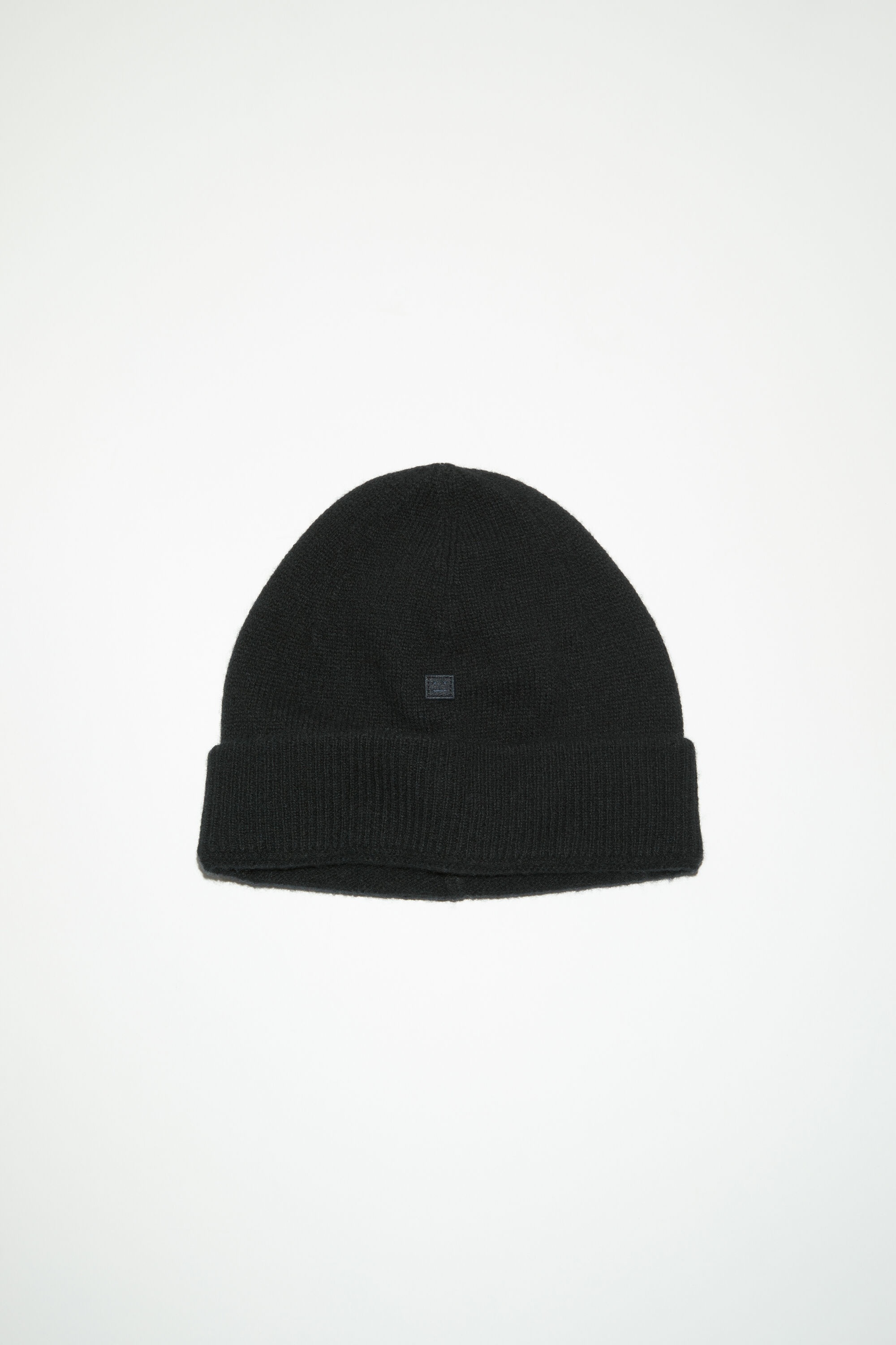Micro face patch beanie - Black - 1