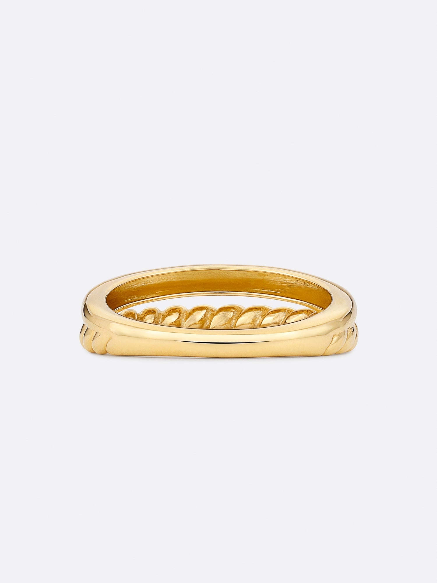 Icons Yellow Gold Duet Ring - 5