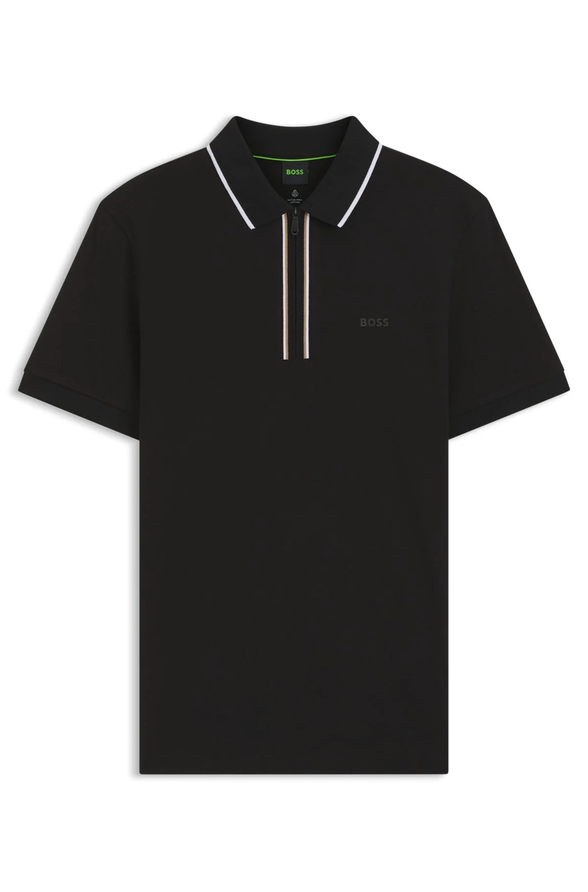 ACTIVE SLIM-FIT POLO SHIRT IN MOISTURE-WICKING STRETCH COTTON - 1