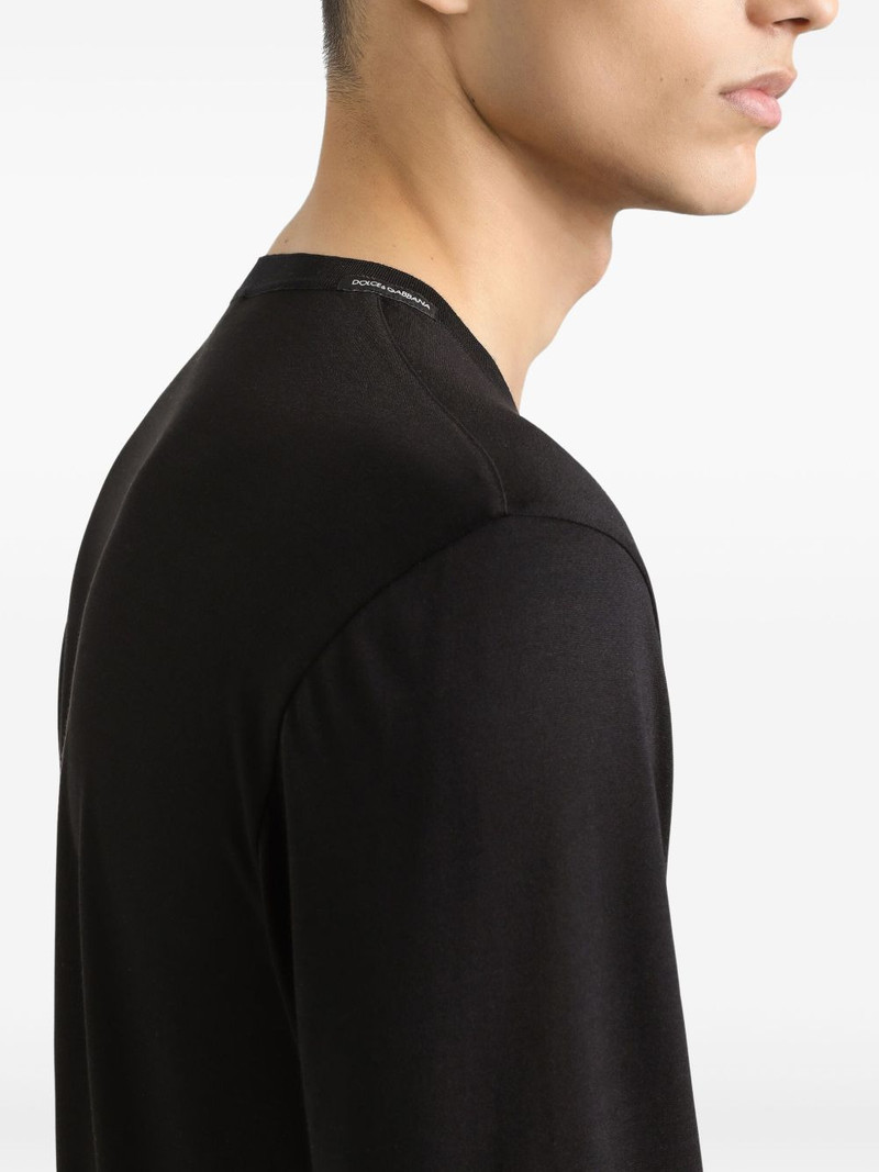 button-neck T-shirt 5