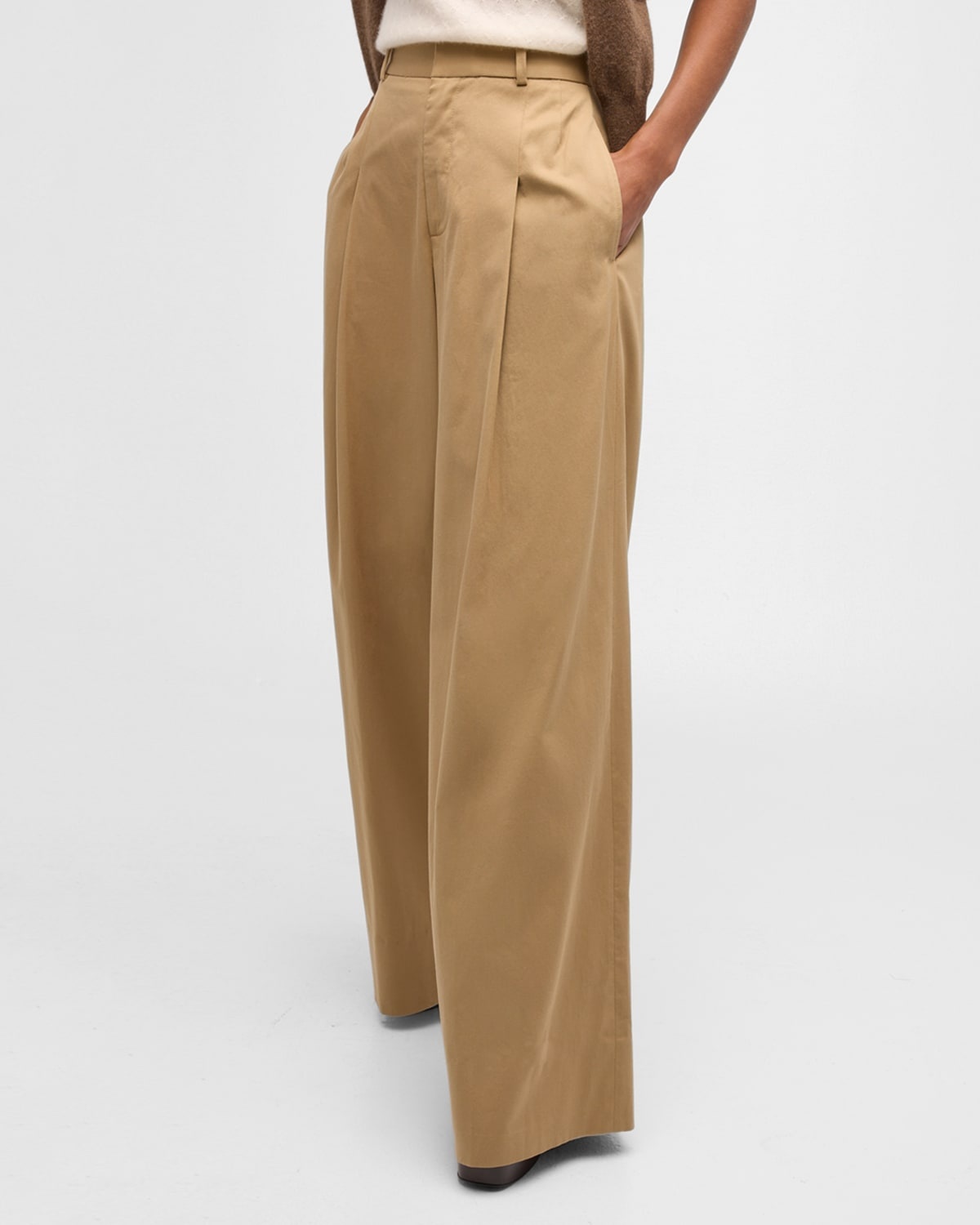 Pleated Wide-Leg Pants - 7