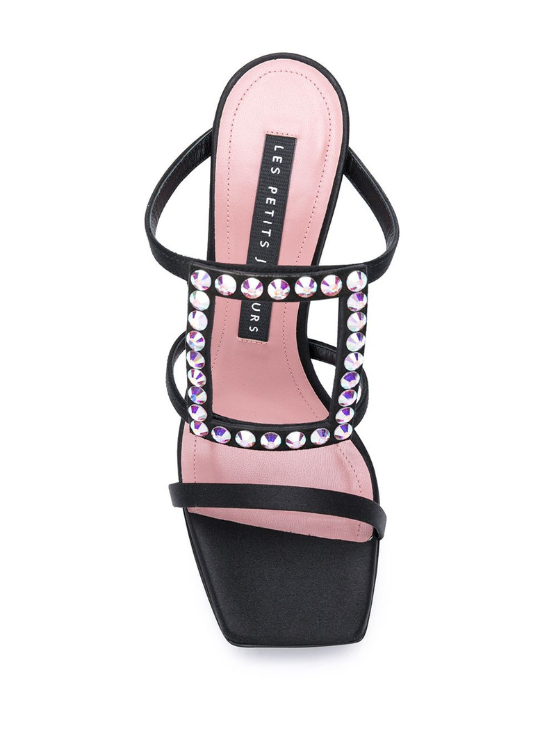 Hoya studded satin mules 4
