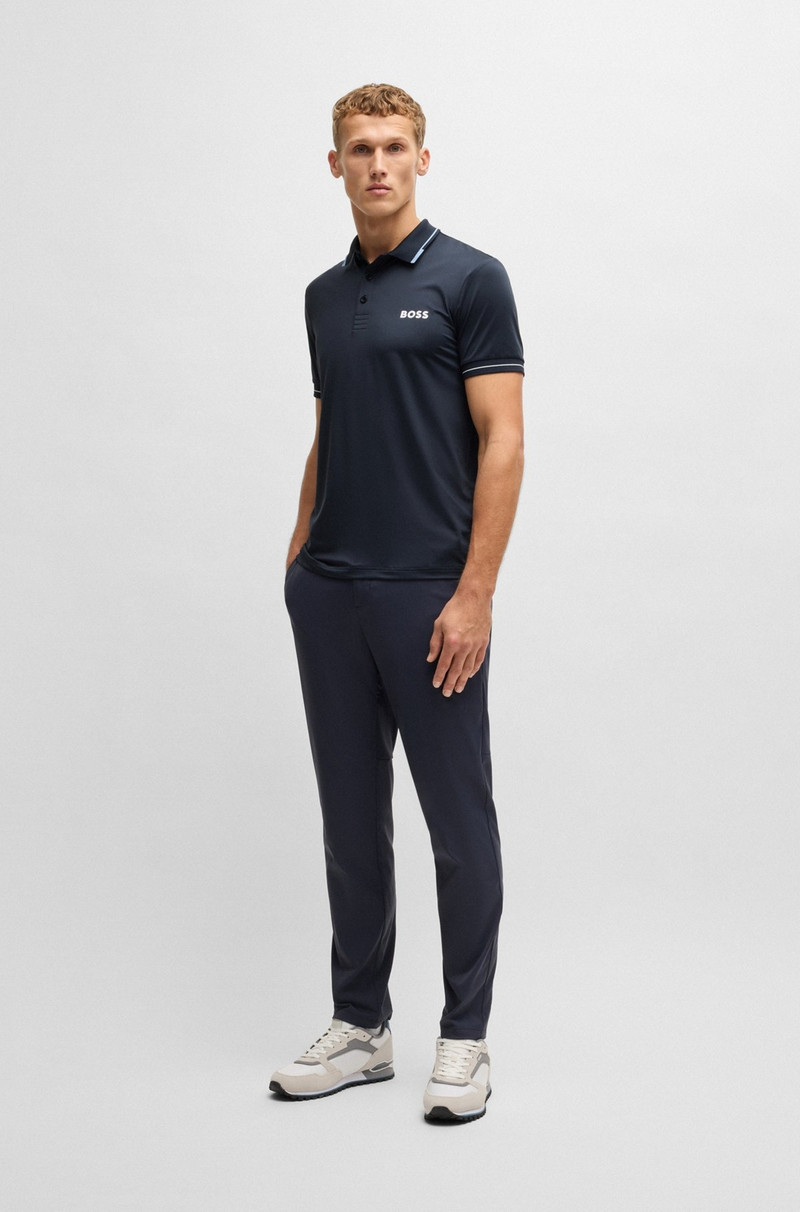 BOSS SLIM-FIT POLO SHIRT WITH CONTRAST LOGOS outlook