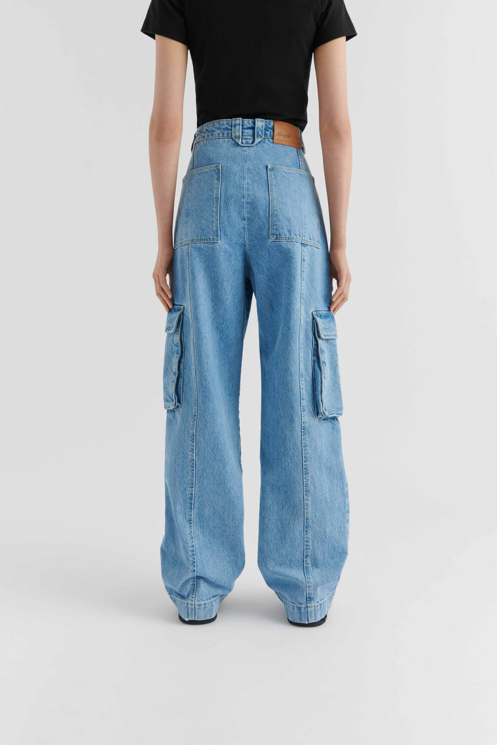 Patch Denim Cargo Trousers - 3