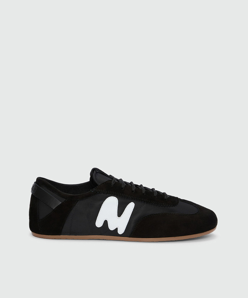 Black Super Flat suede sneakers 1