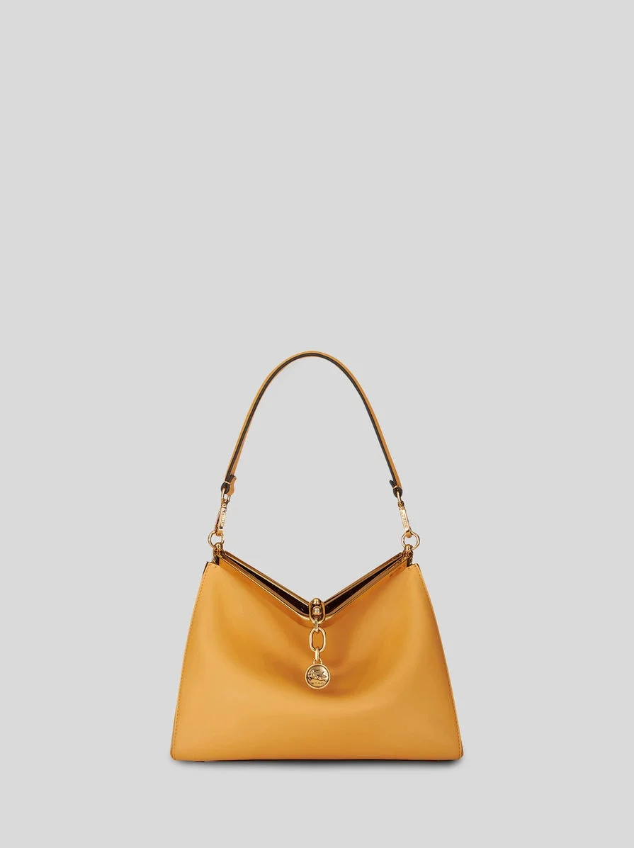 MEDIUM LEATHER VELA BAG - 1