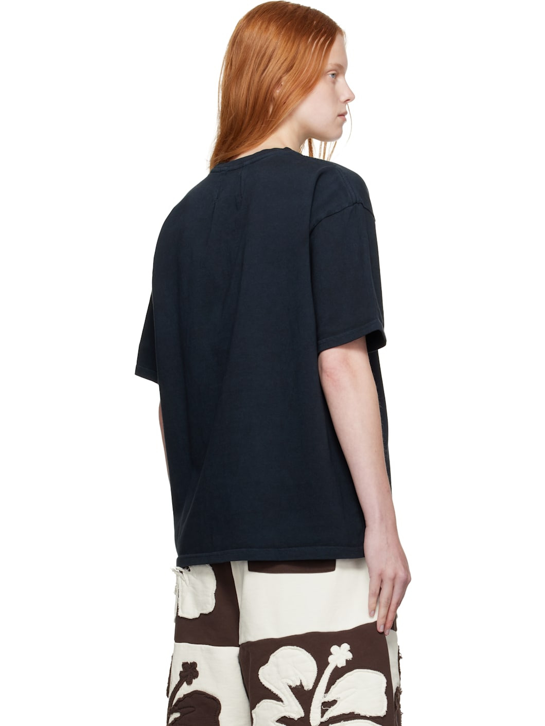 Black 'Rhude' Collegiate Crest T-shirt - 3