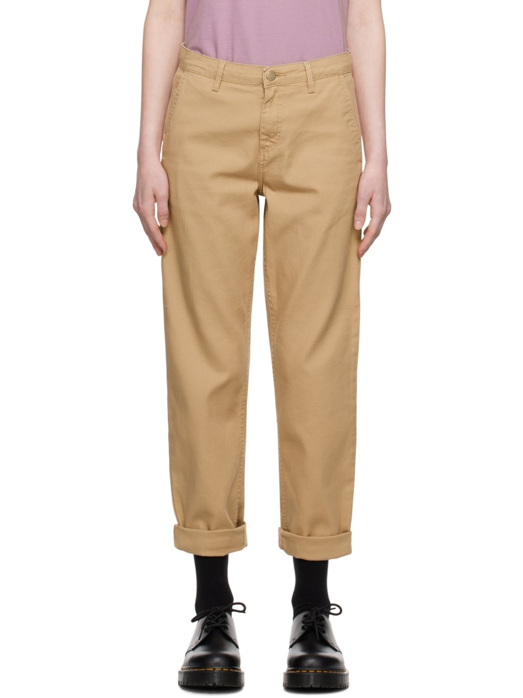 Tan W'Pierce Trousers - 1