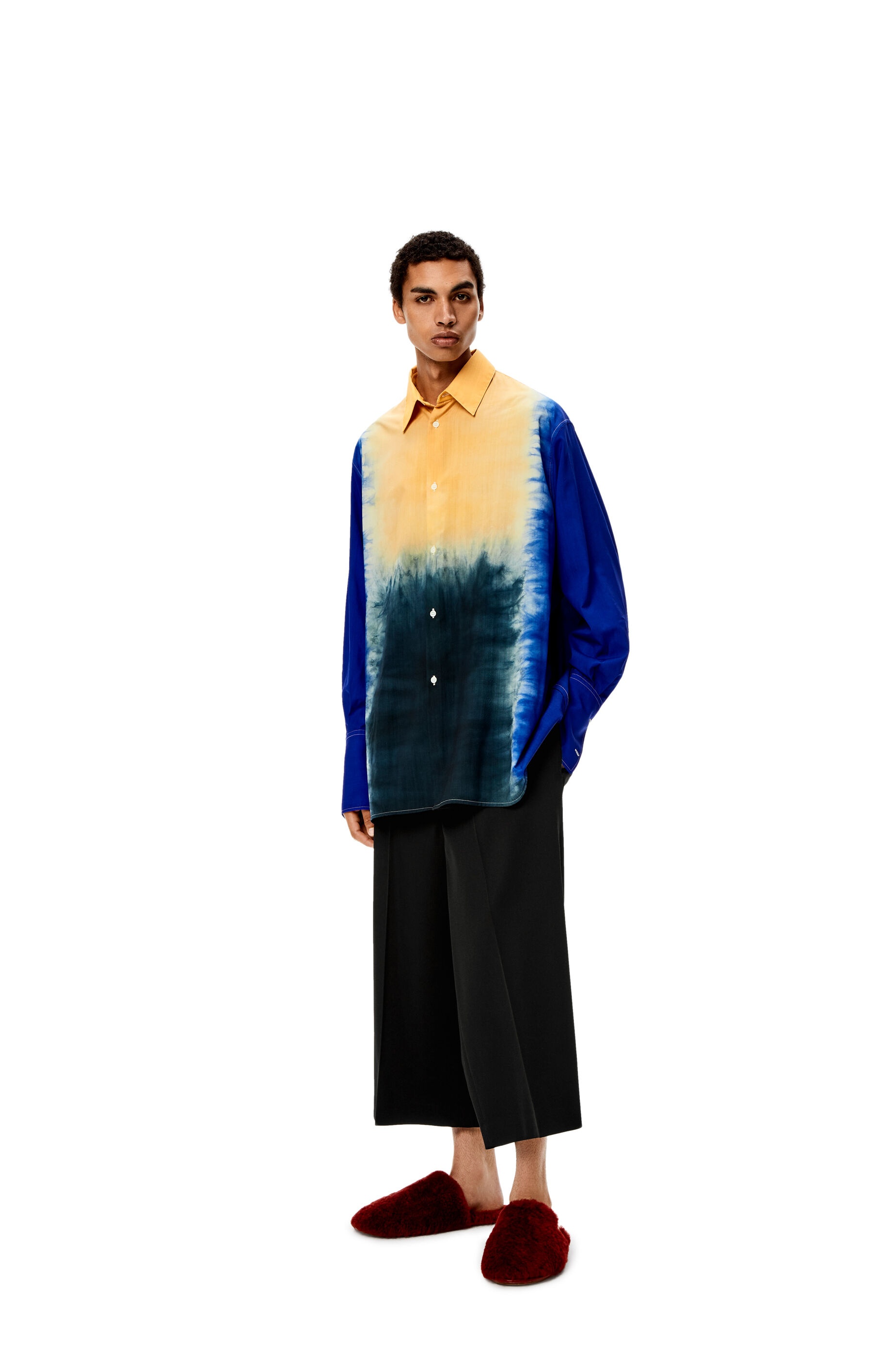 Cropped belted trousers in wool - 2