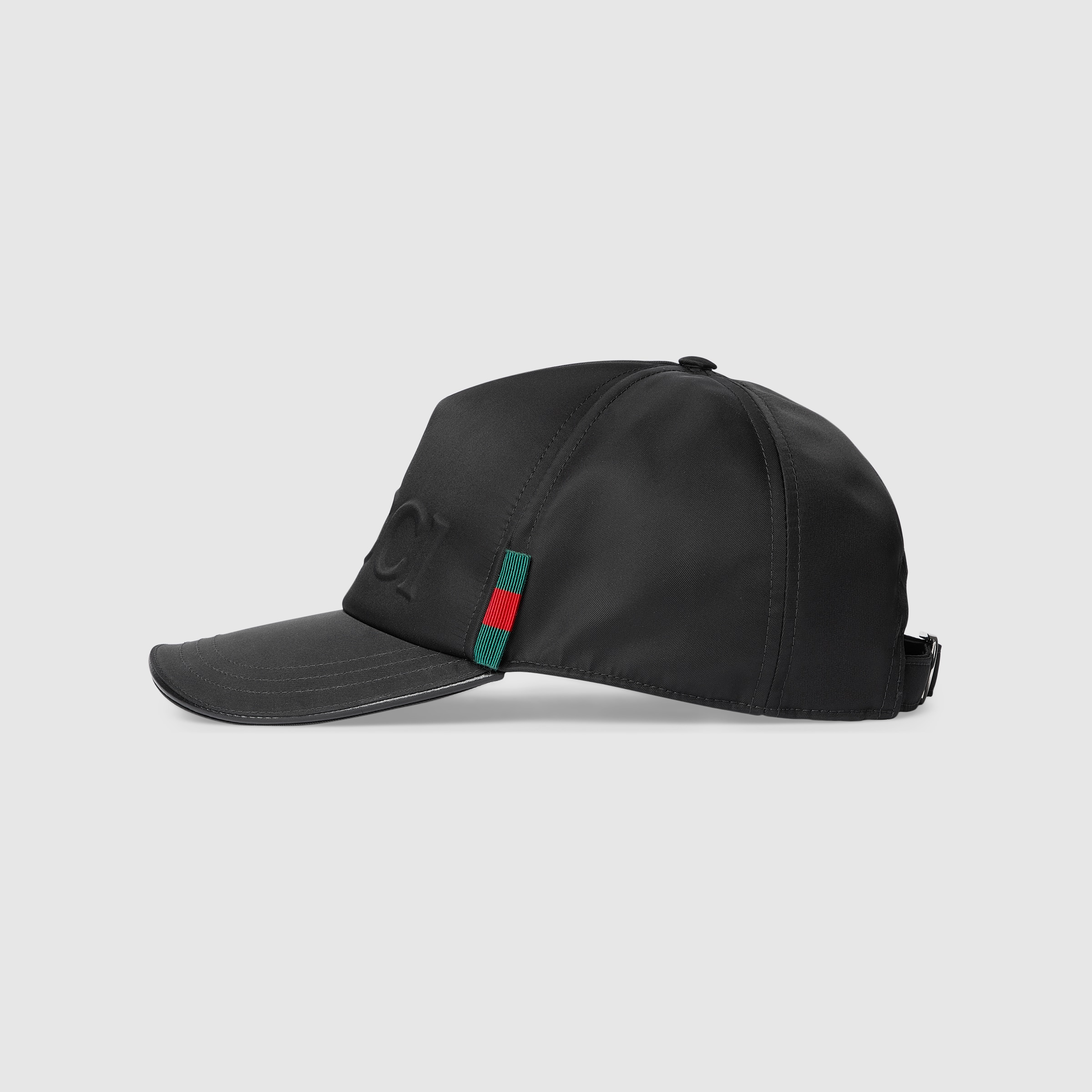Nylon baseball hat with Gucci logo - 2