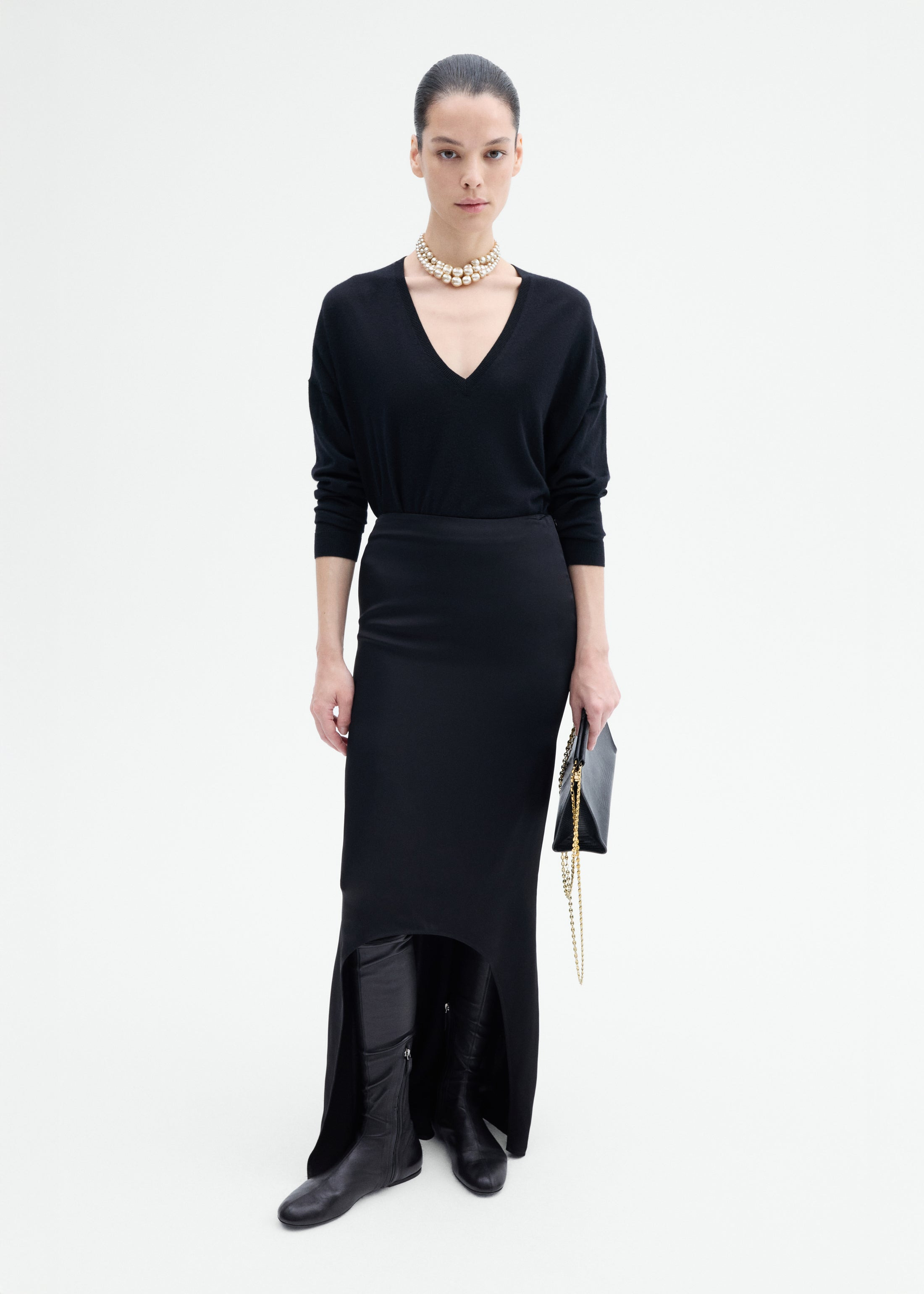 Keyhole Long Skirt - 2