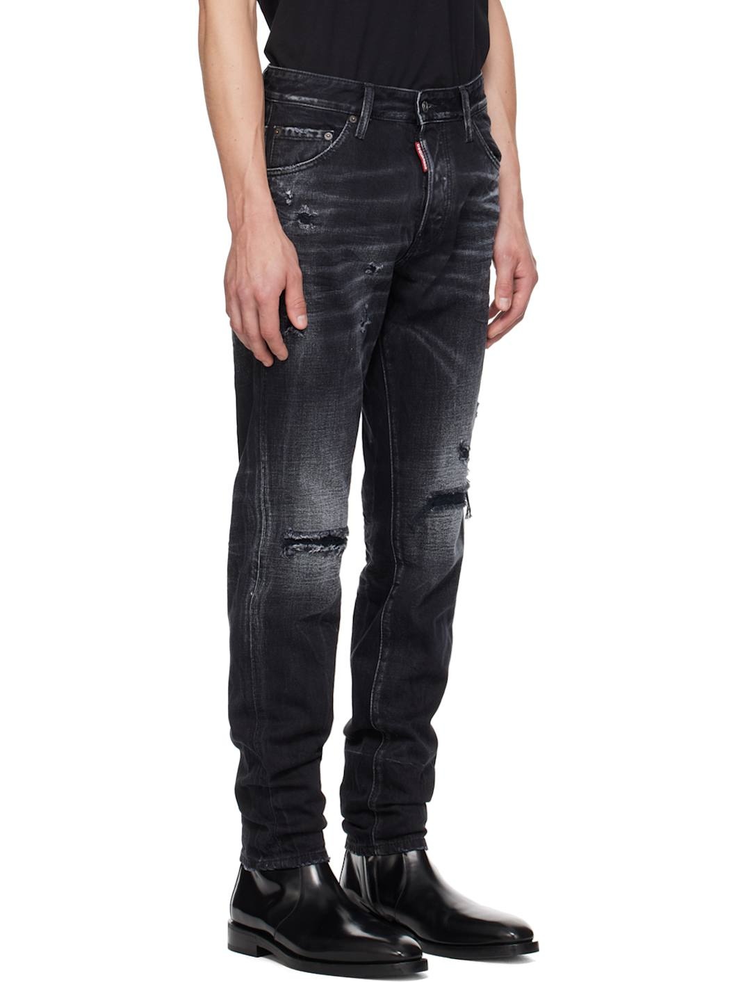 Black Warp Wash Cool Guy Jeans - 2