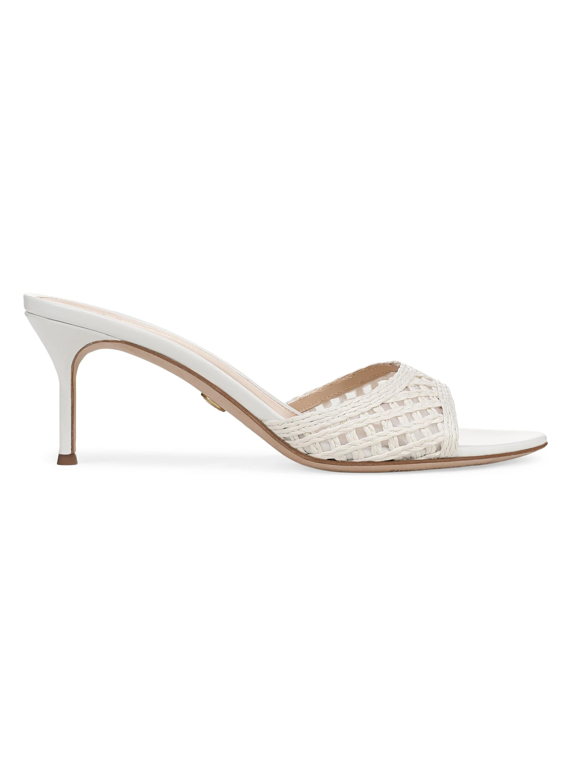Women's Tia 65MM Lattice Faux-Raffia Sandals - Coconut - 1