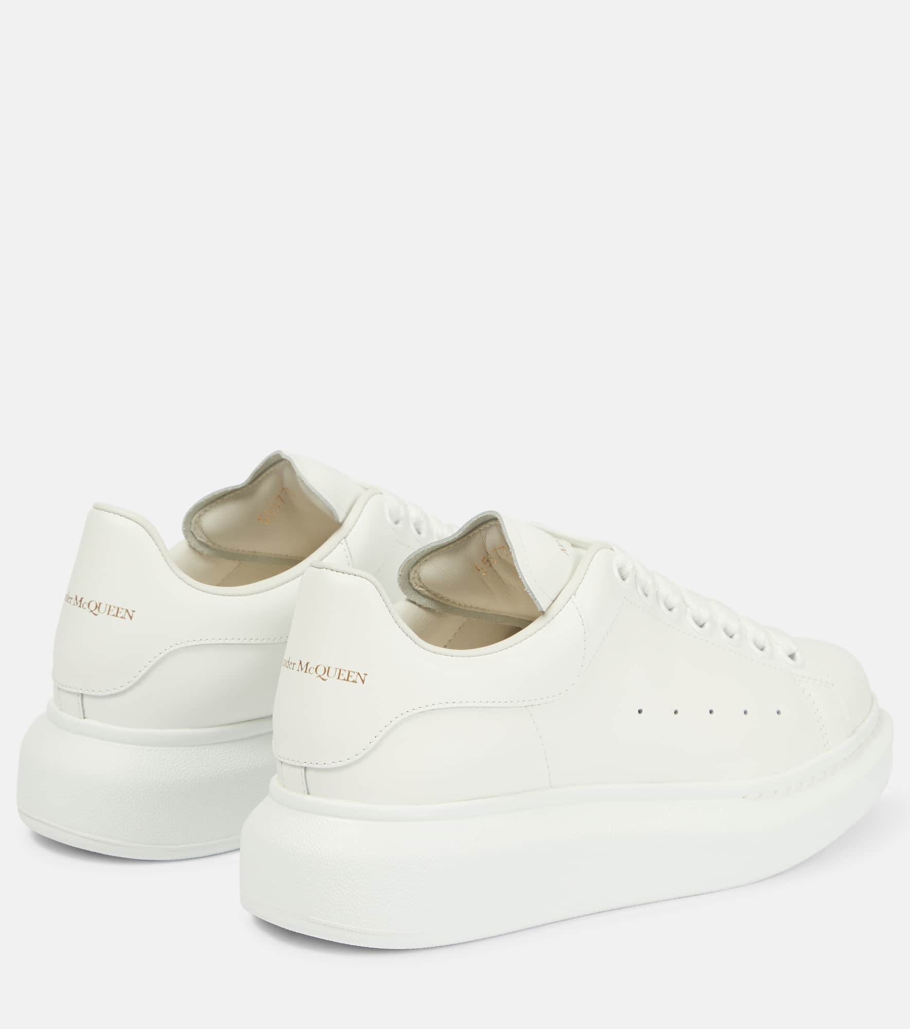 Oversized leather sneakers - 3