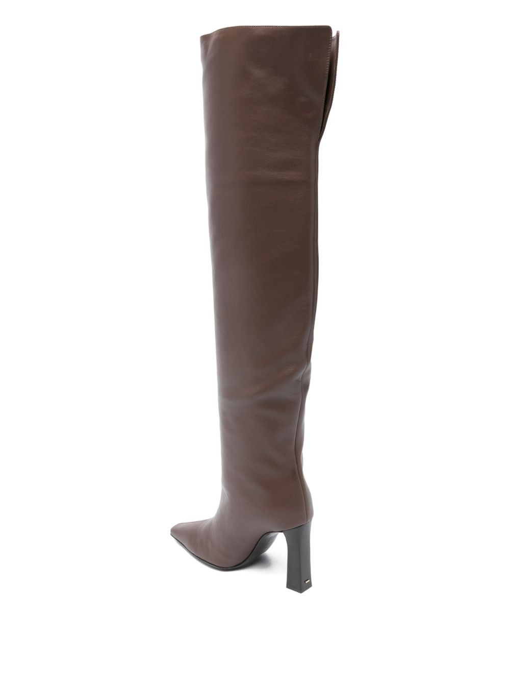 leather over-the-knee boots - 3