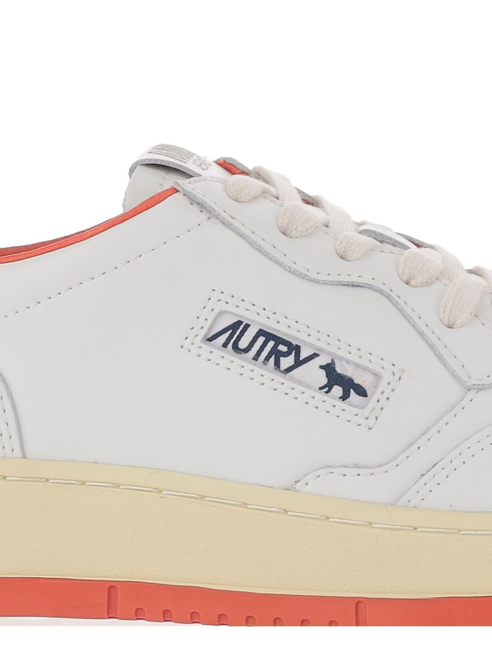leather low-top sneakers - 5