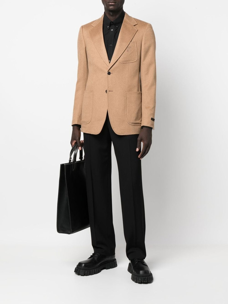Prada fitted single-breasted blazer outlook