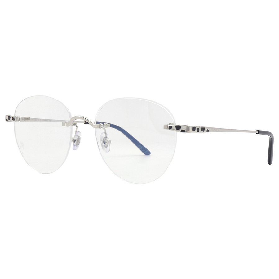 Cartier Demo Round Ladies Eyeglasses CT0309O 002 52 - 3