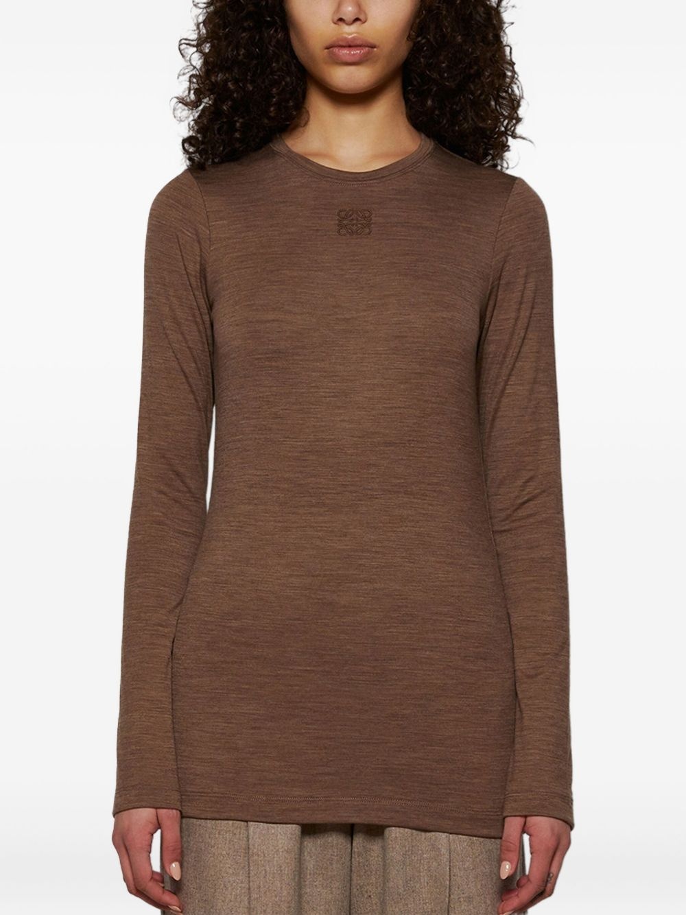 logo-embroidered T-shirt - 3