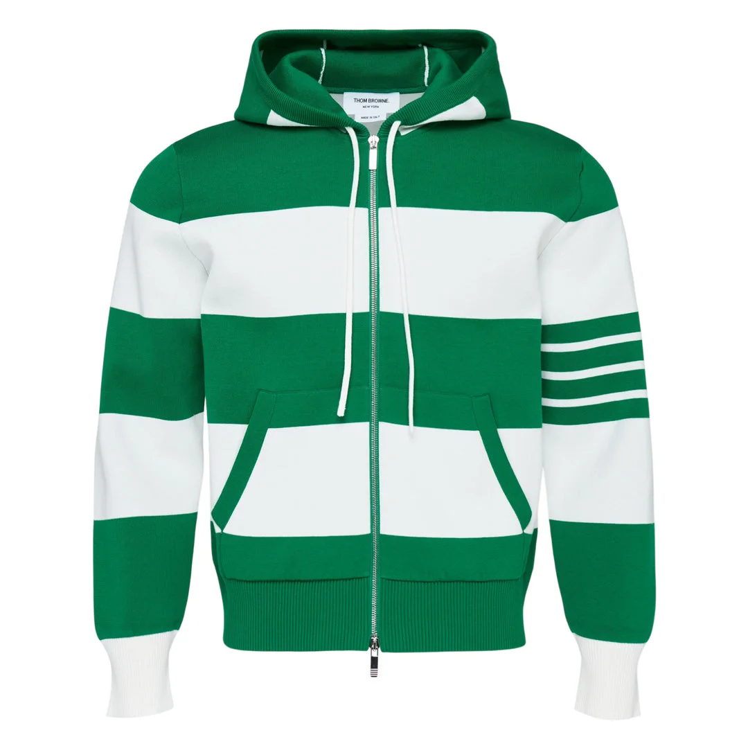 Rugby Stripe Zip Hoodie - 1